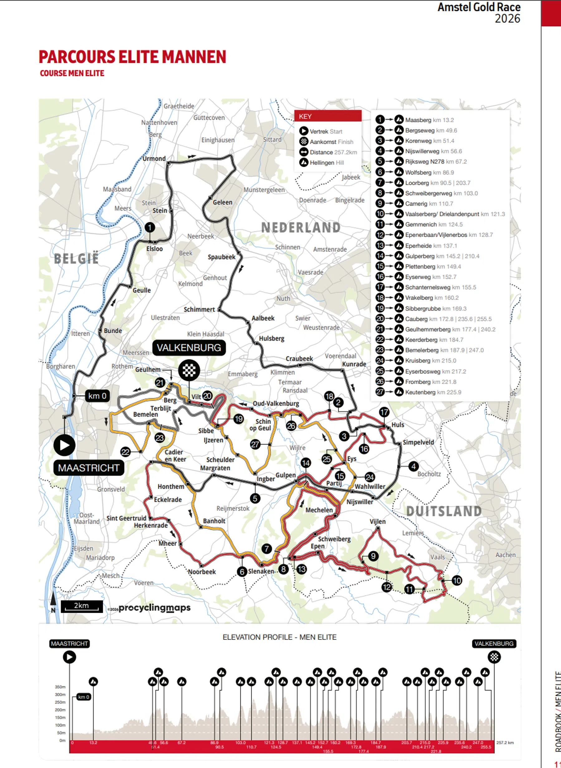 Amstel Gold Race Roadbook